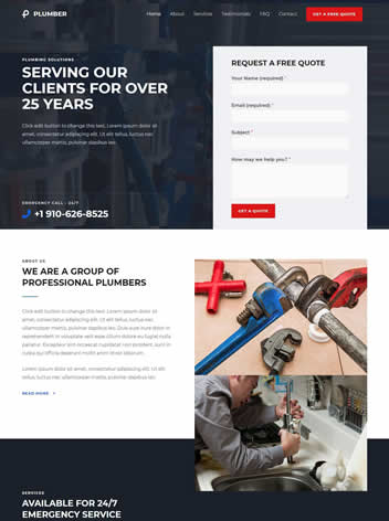Plumber-business-web-design